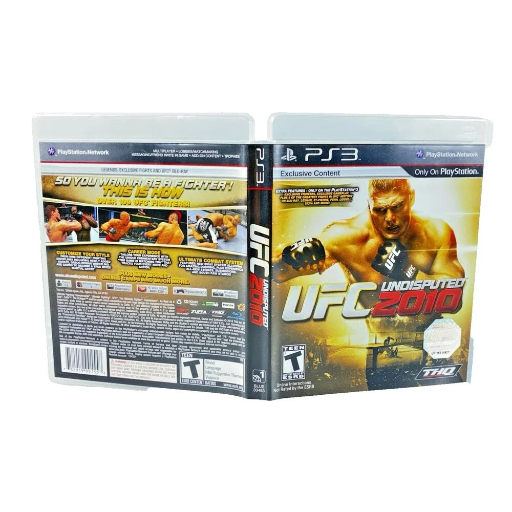 UFC Undisputed 2010 Sony PlayStation 3 THQ 2010 Complete with Manual Tested